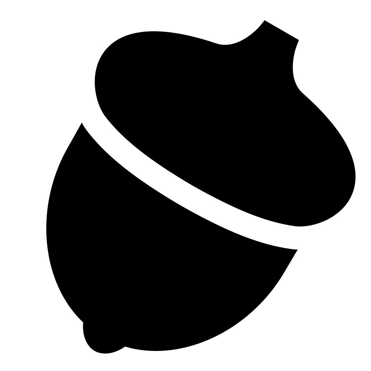 forma light filled sharp style nut icon