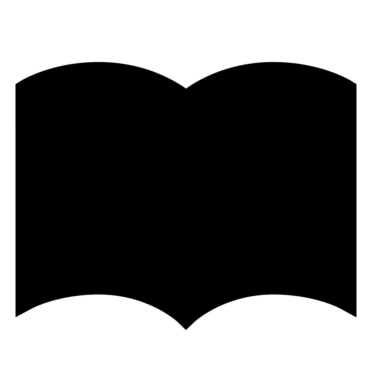 forma light filled sharp style open book icon