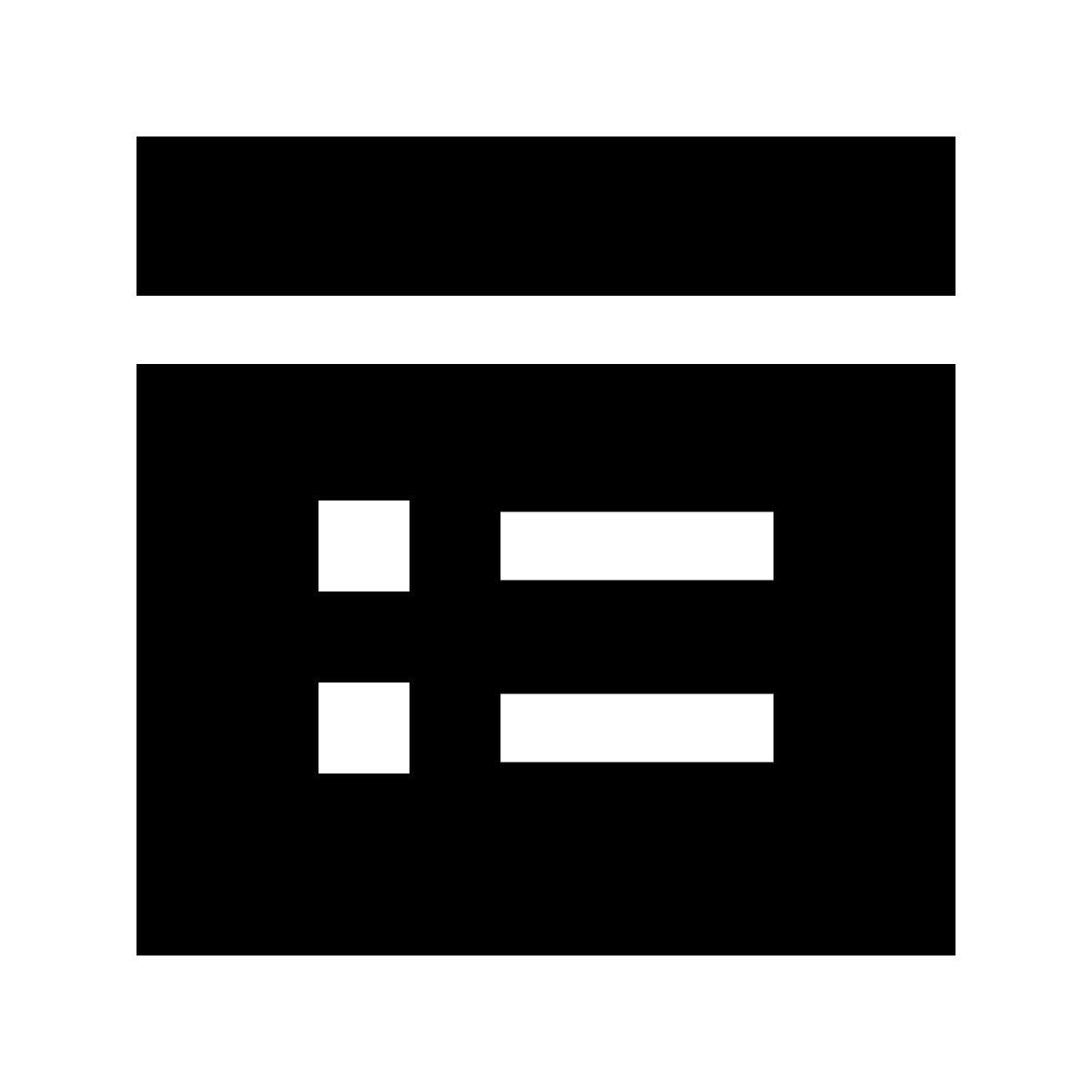 forma light filled sharp style bullet list icon