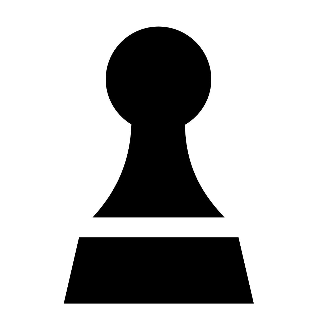 forma light filled sharp style peón icon