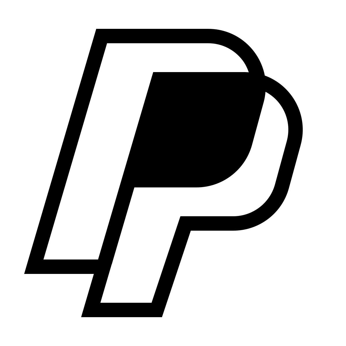 forma light filled sharp style paypal icon