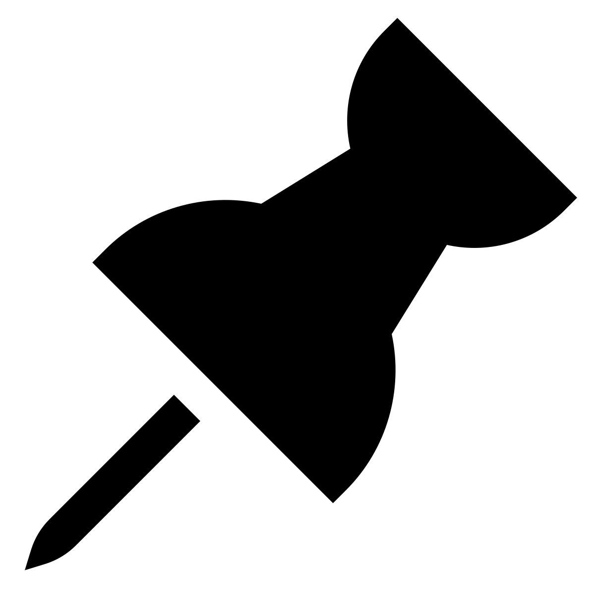 forma light filled sharp style pin icon