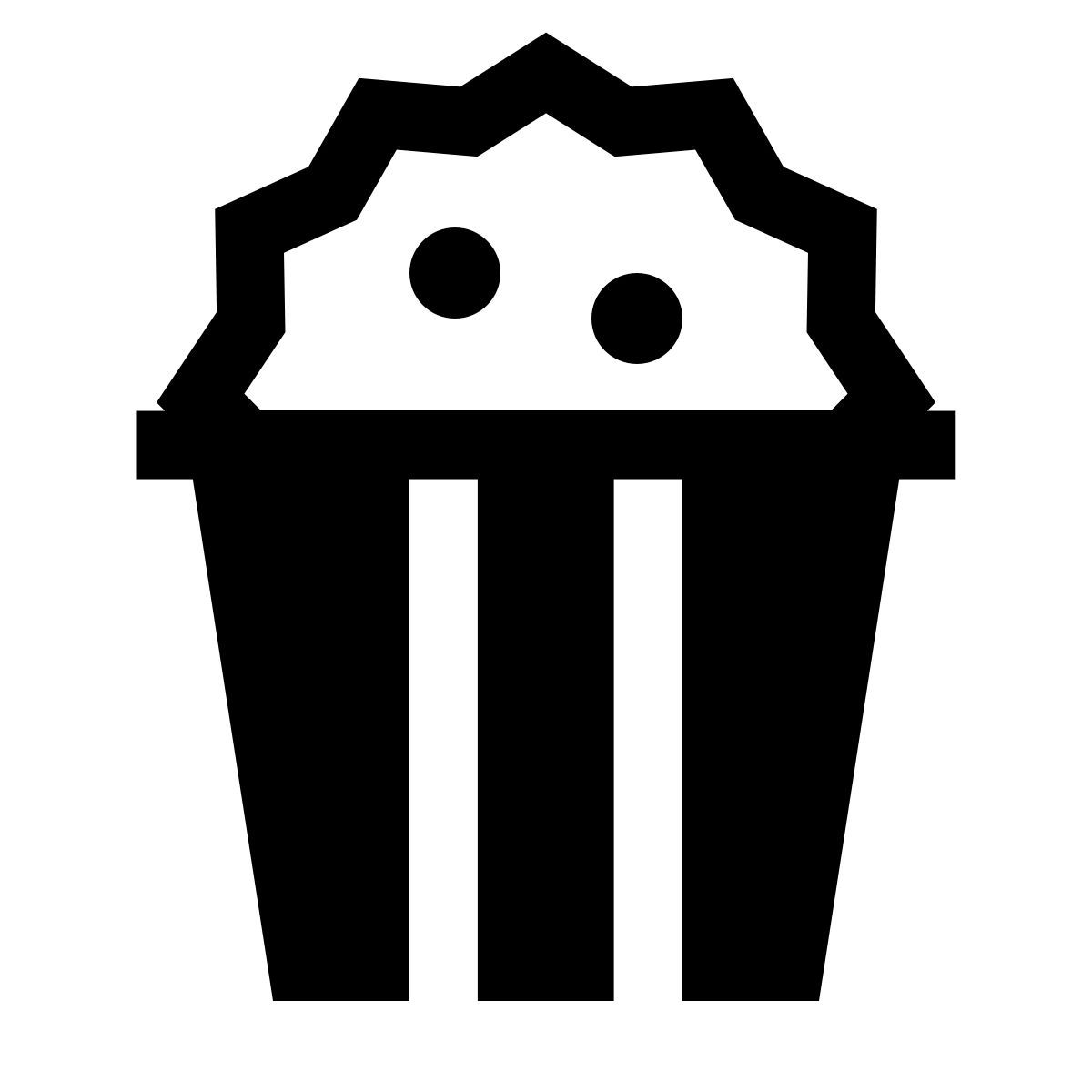 forma light filled sharp style popcorn icon