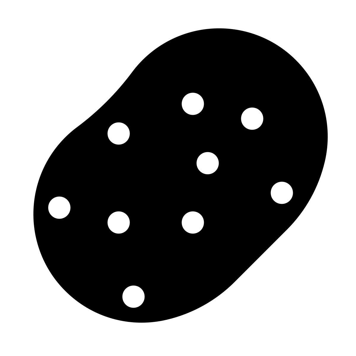 forma light filled sharp style patata icon