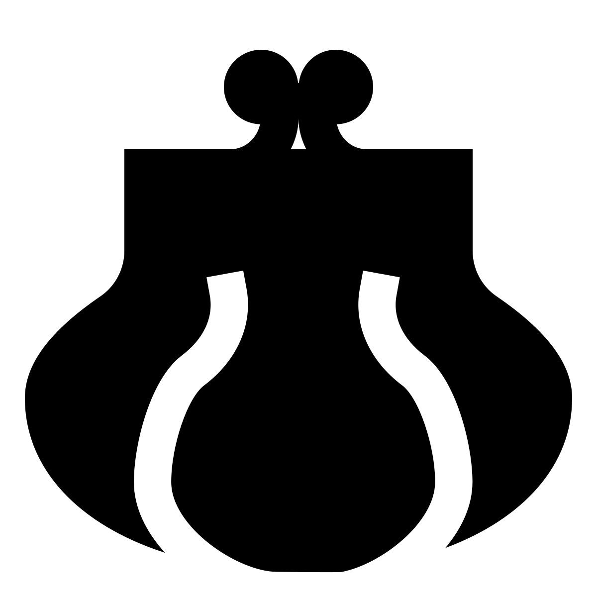 forma light filled sharp style purse front view icon