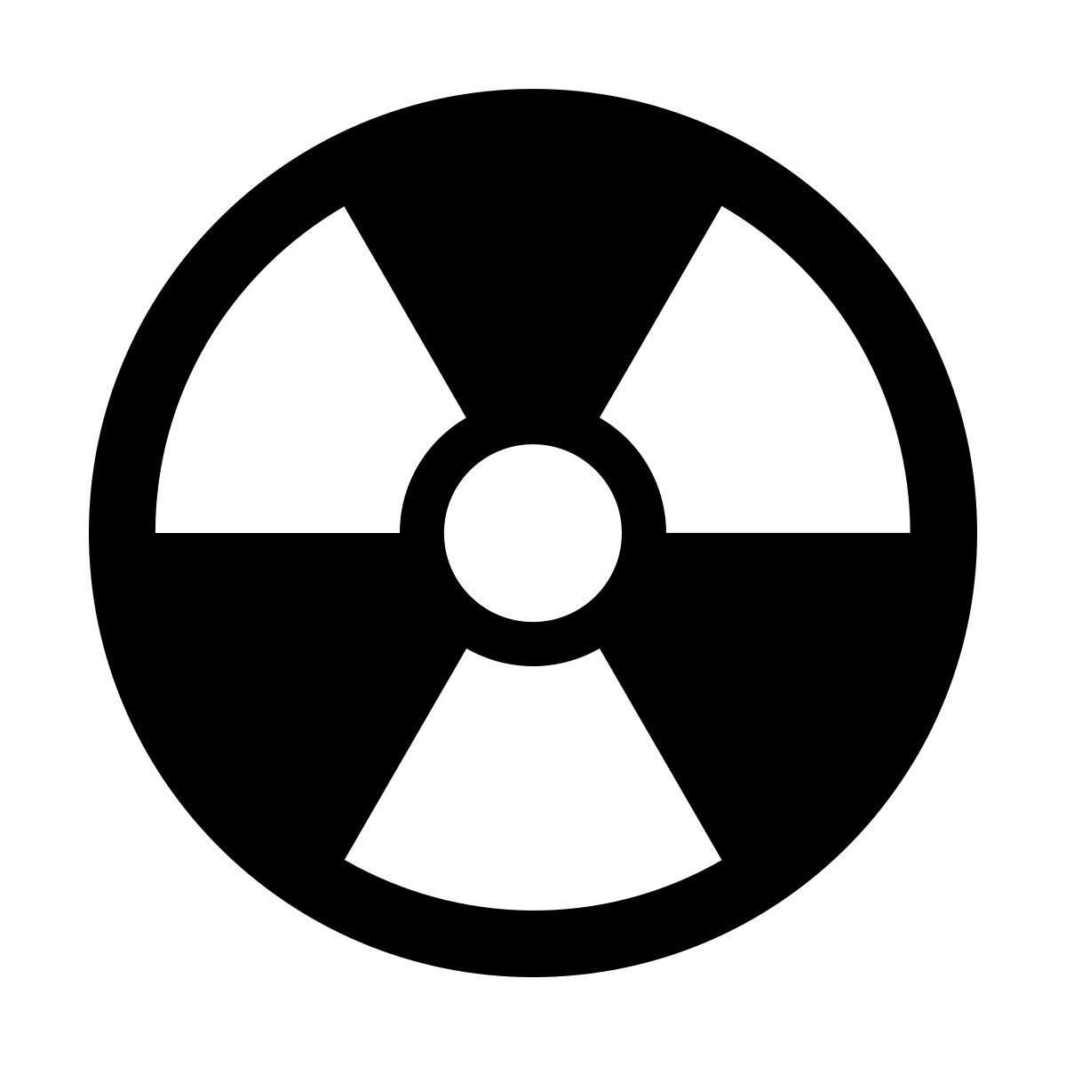 forma light filled sharp style radioactive icon