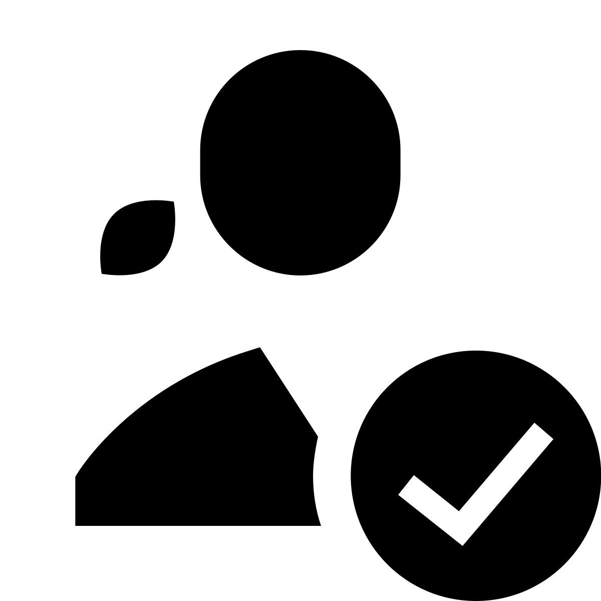 forma light filled sharp style confirm icon