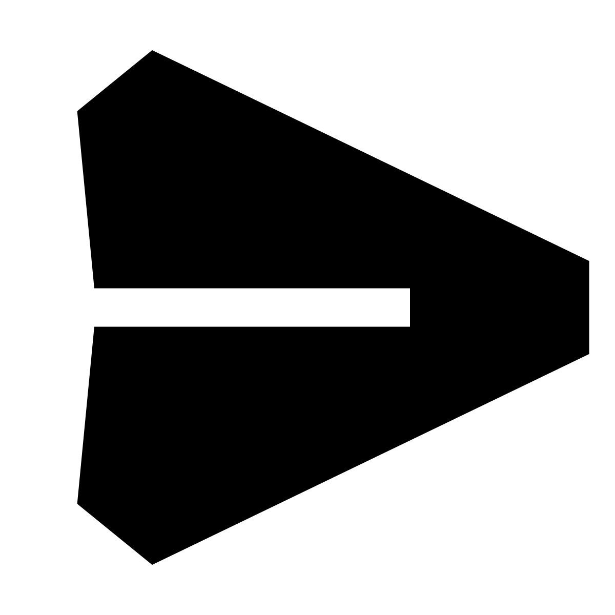 forma light filled sharp style enviado icon