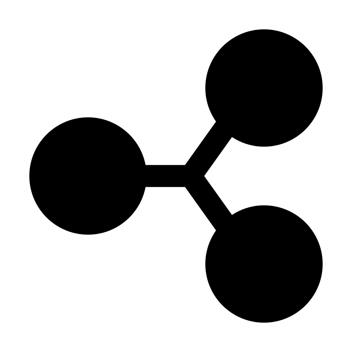 forma light filled sharp style compartir icon