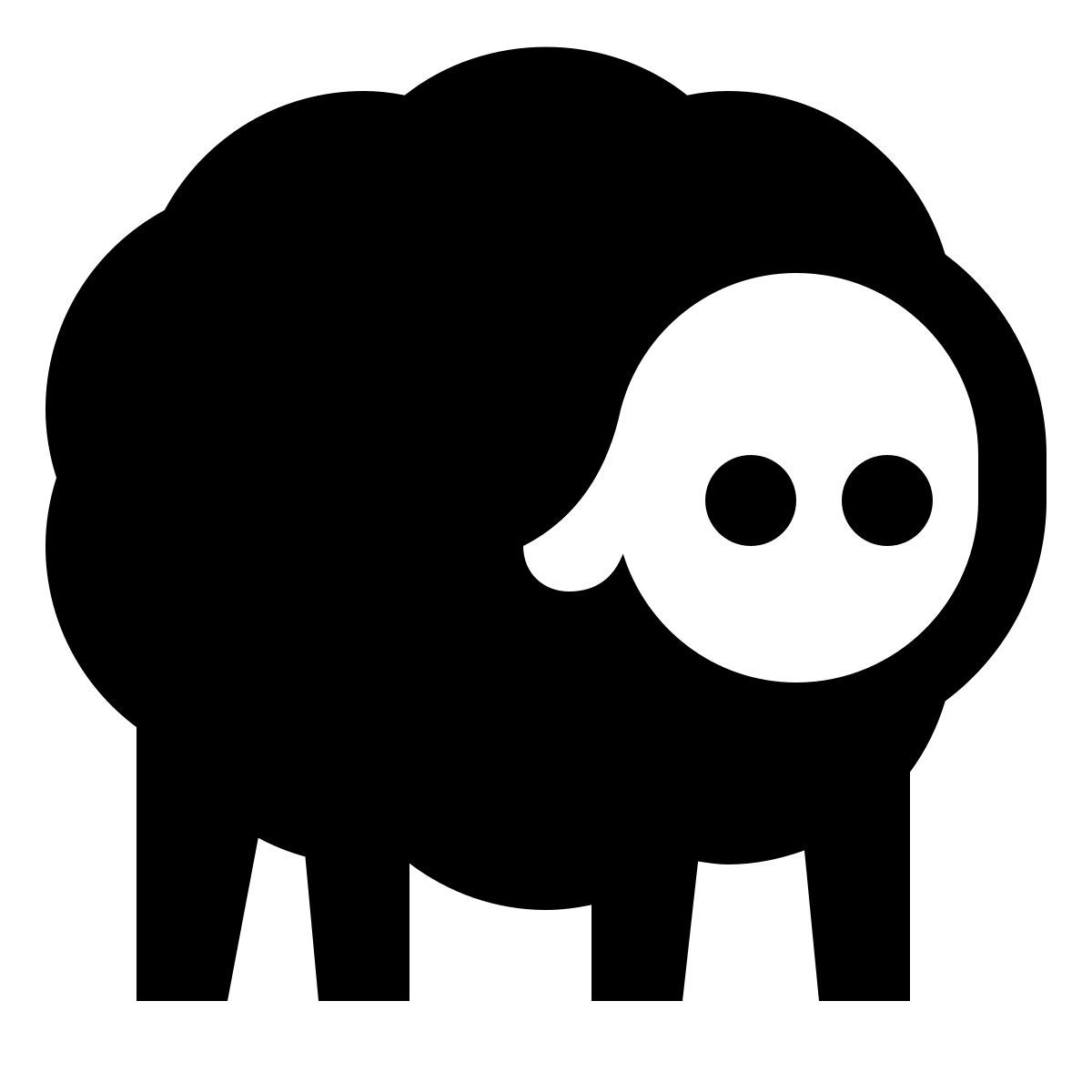 forma light filled sharp style mouton icon
