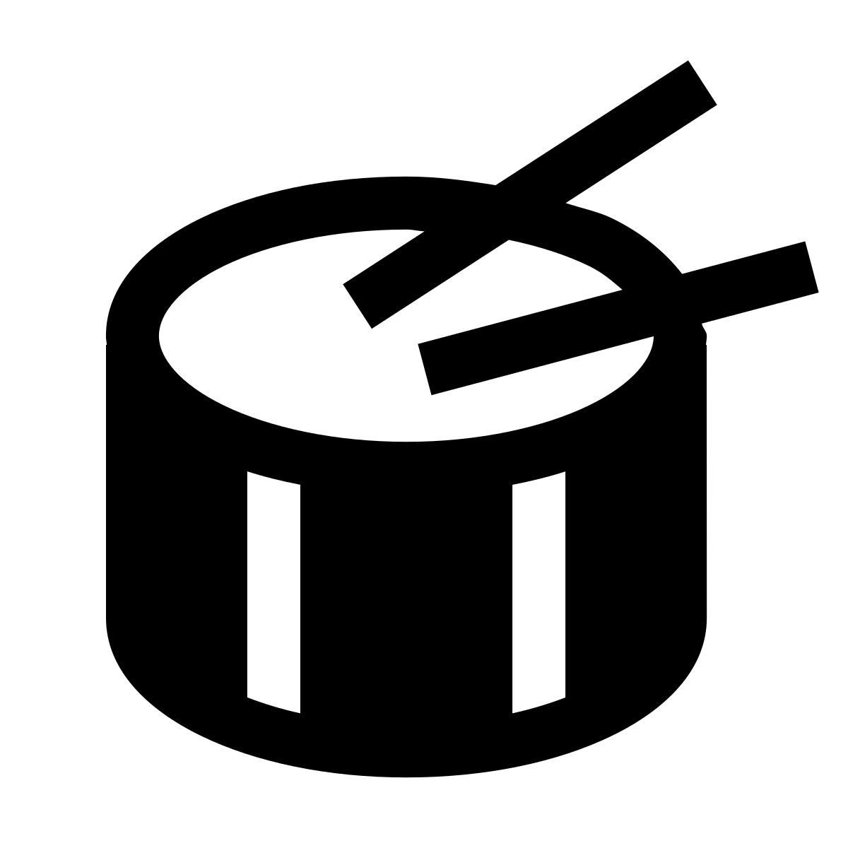 forma light filled sharp style snare drum icon