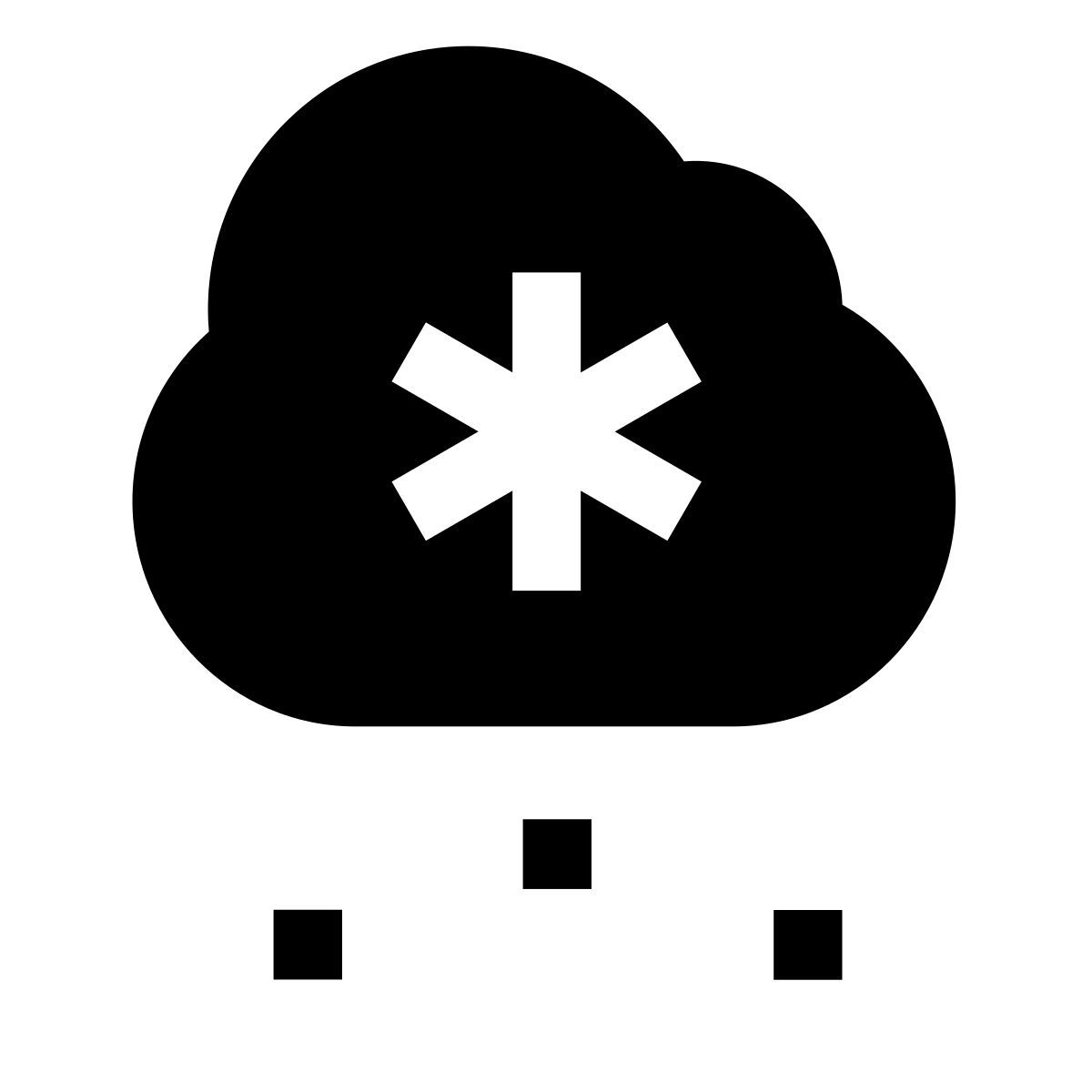 forma light filled sharp style 雪 icon