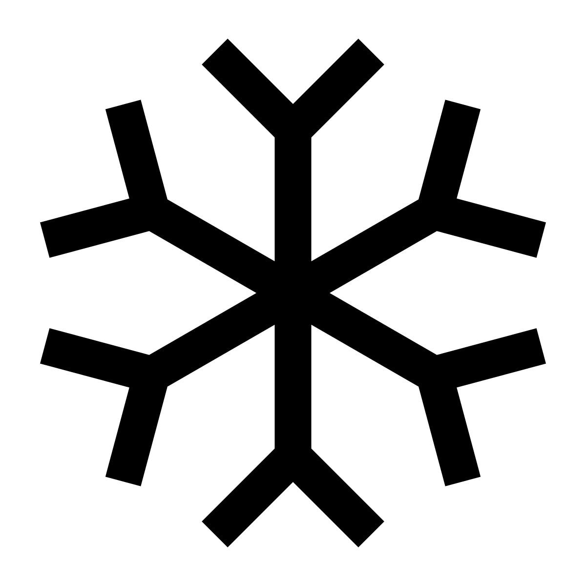 forma light filled sharp style frío icon