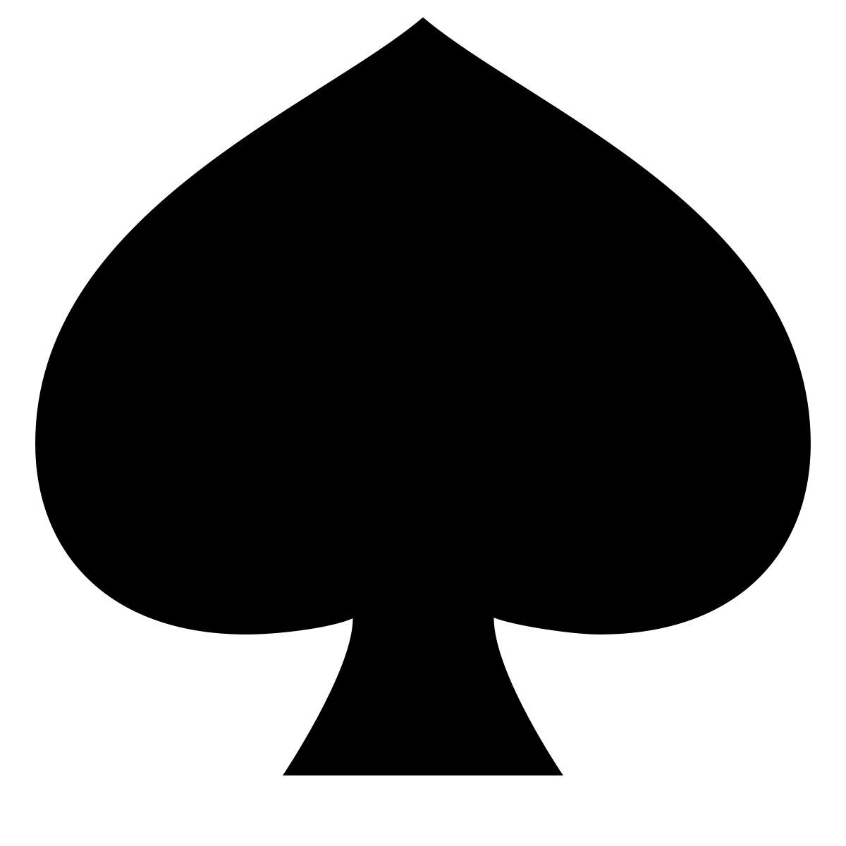 forma light filled sharp style 黑桃 icon