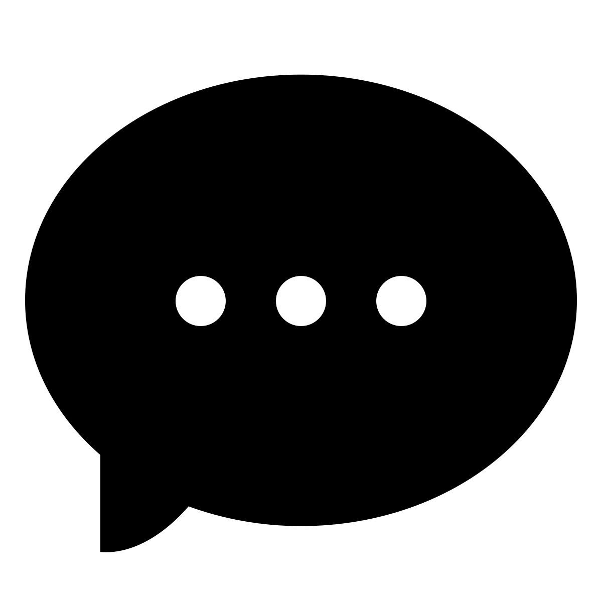 forma light filled sharp style 점과 연설 거품 icon