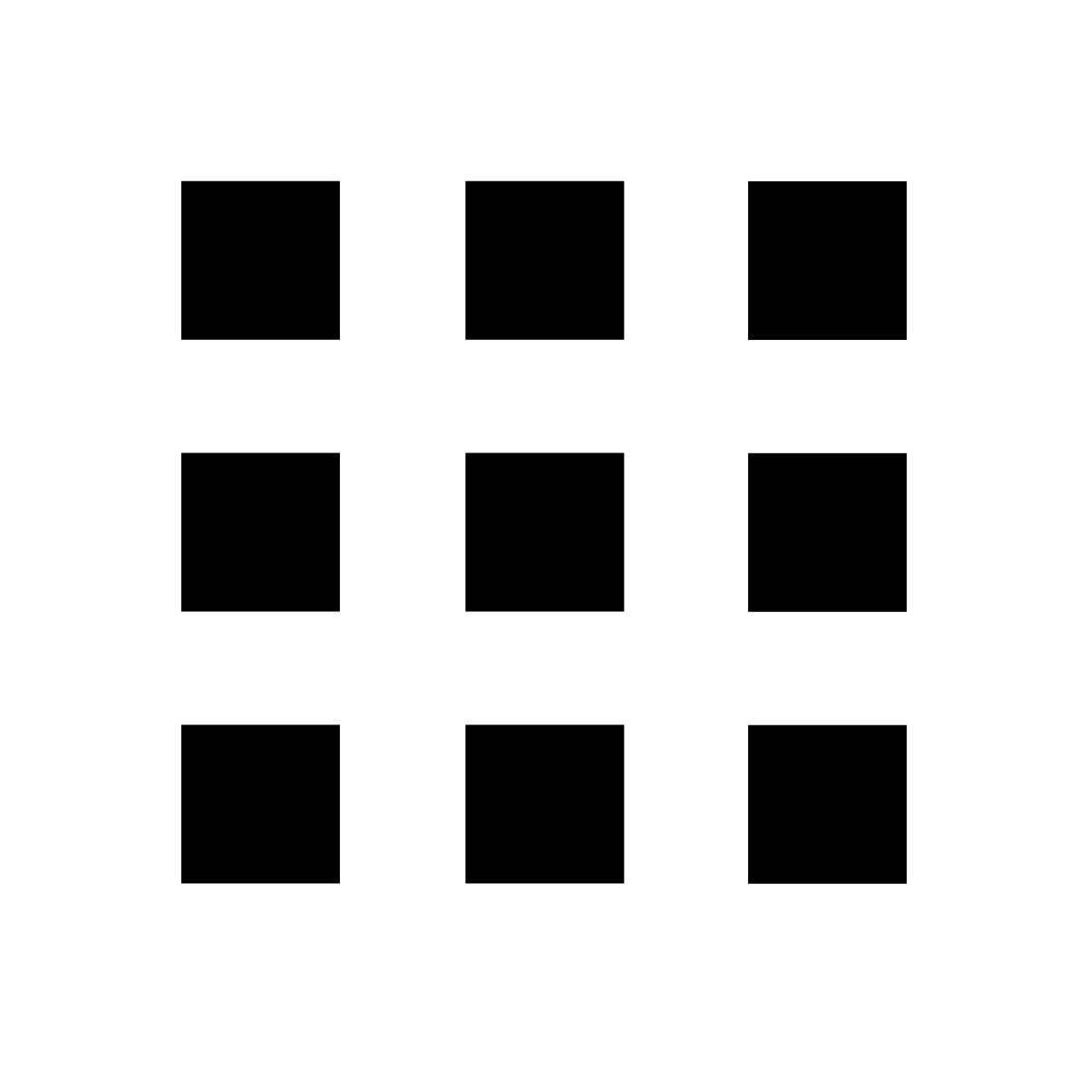 forma light filled sharp style squared menu icon