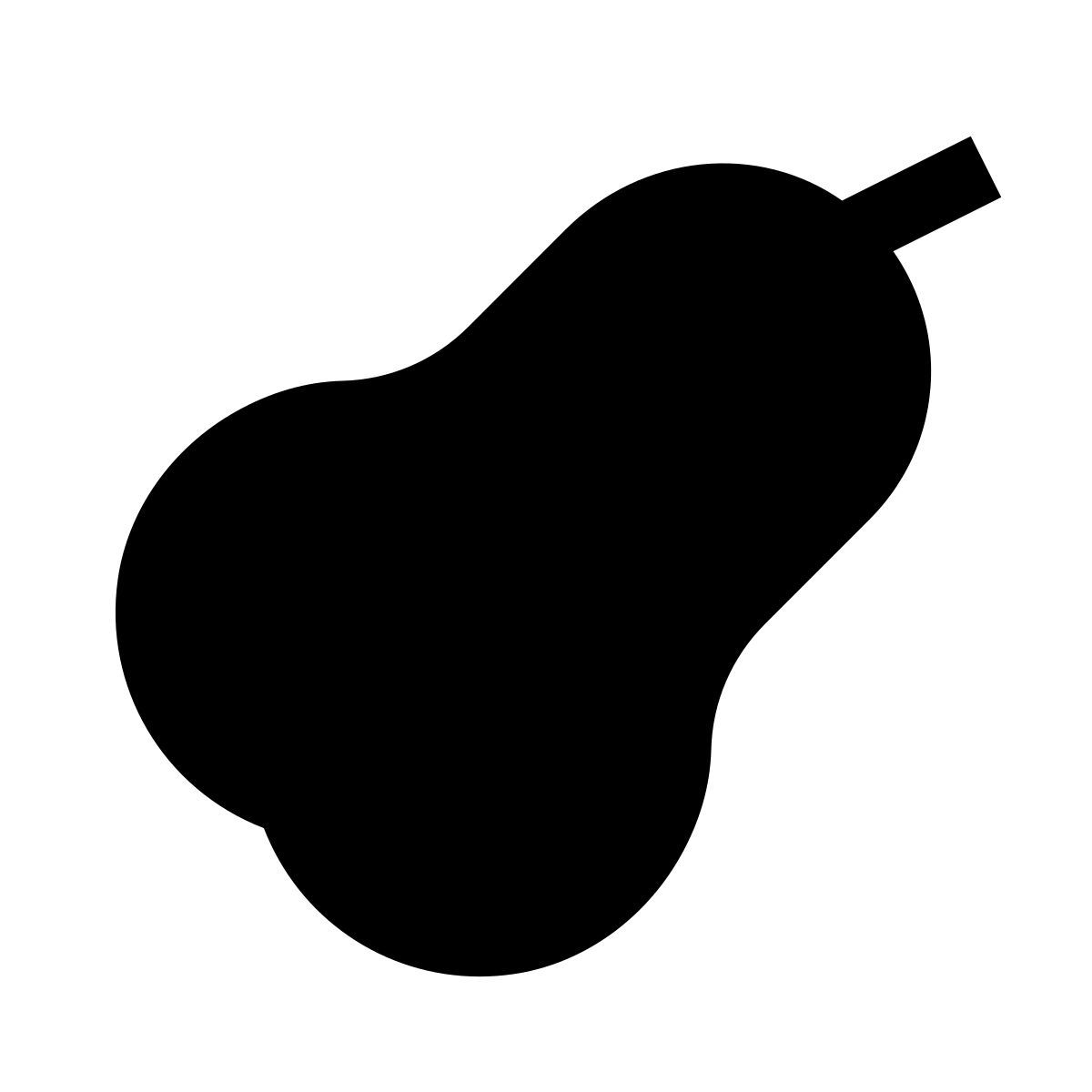 forma light filled sharp style abóbora icon