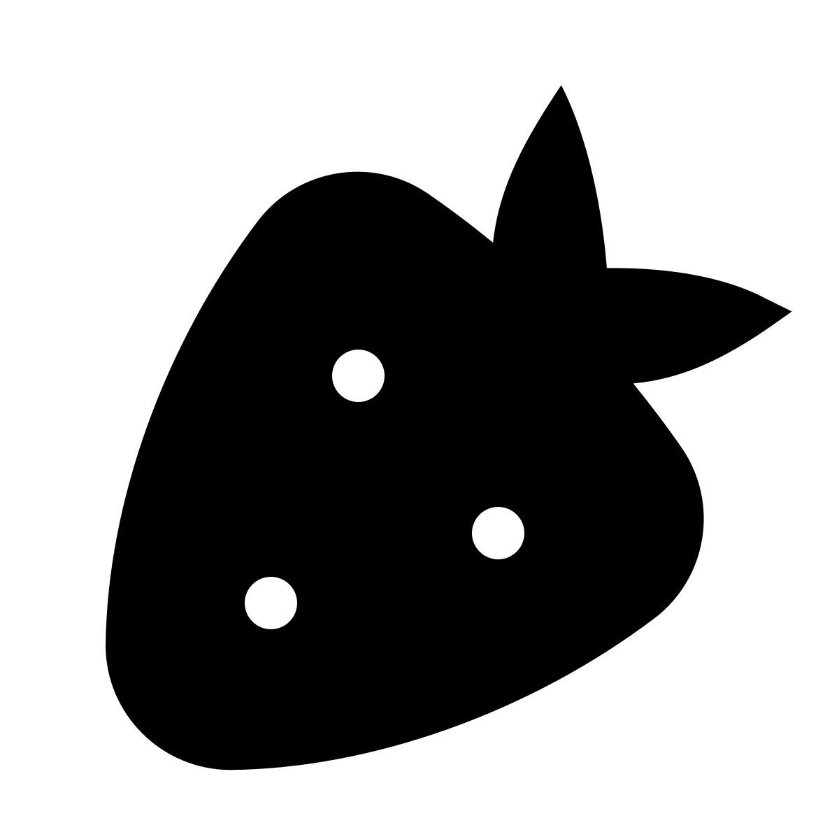 forma light filled sharp style erdbeere icon