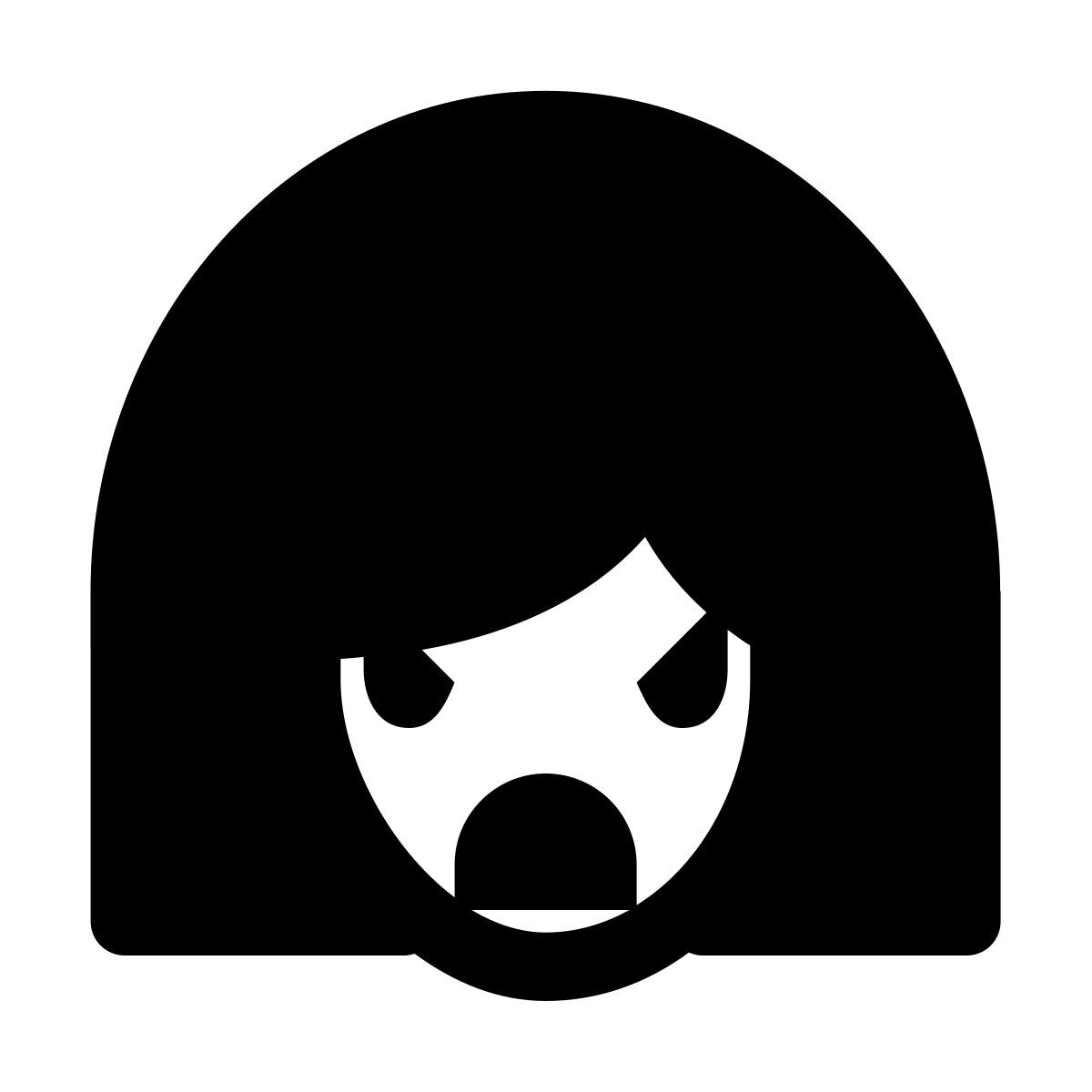 forma light filled sharp style swearing icon