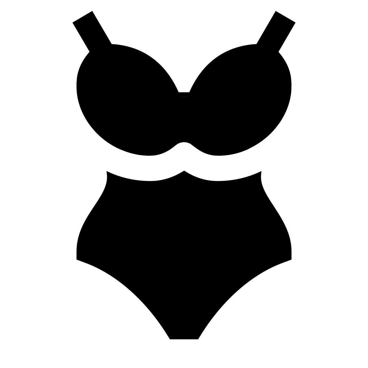 forma light filled sharp style traje de baño icon