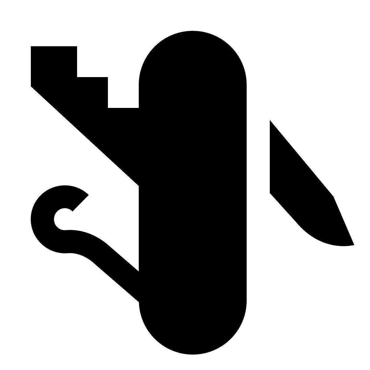 forma light filled sharp style 瑞士军刀 icon