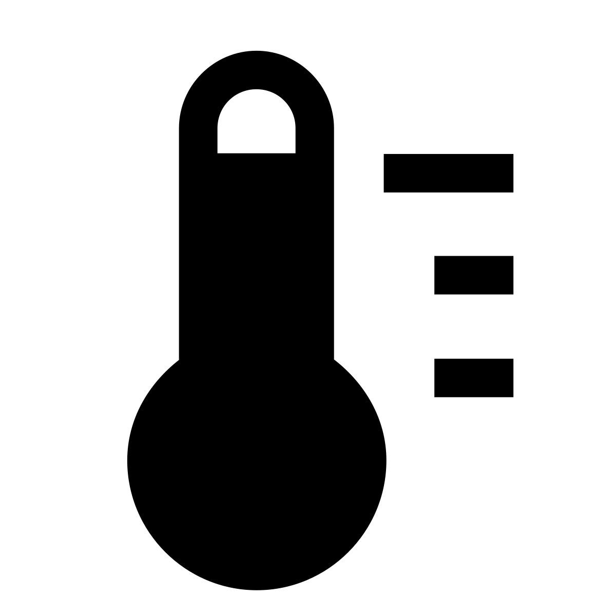 forma light filled sharp style temperature icon