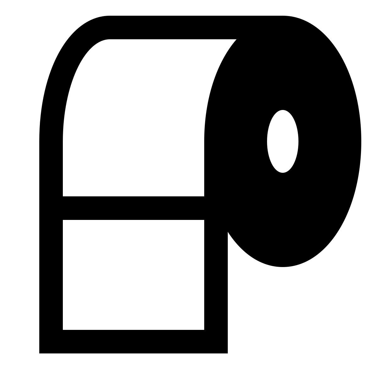 forma light filled sharp style papier toilette icon