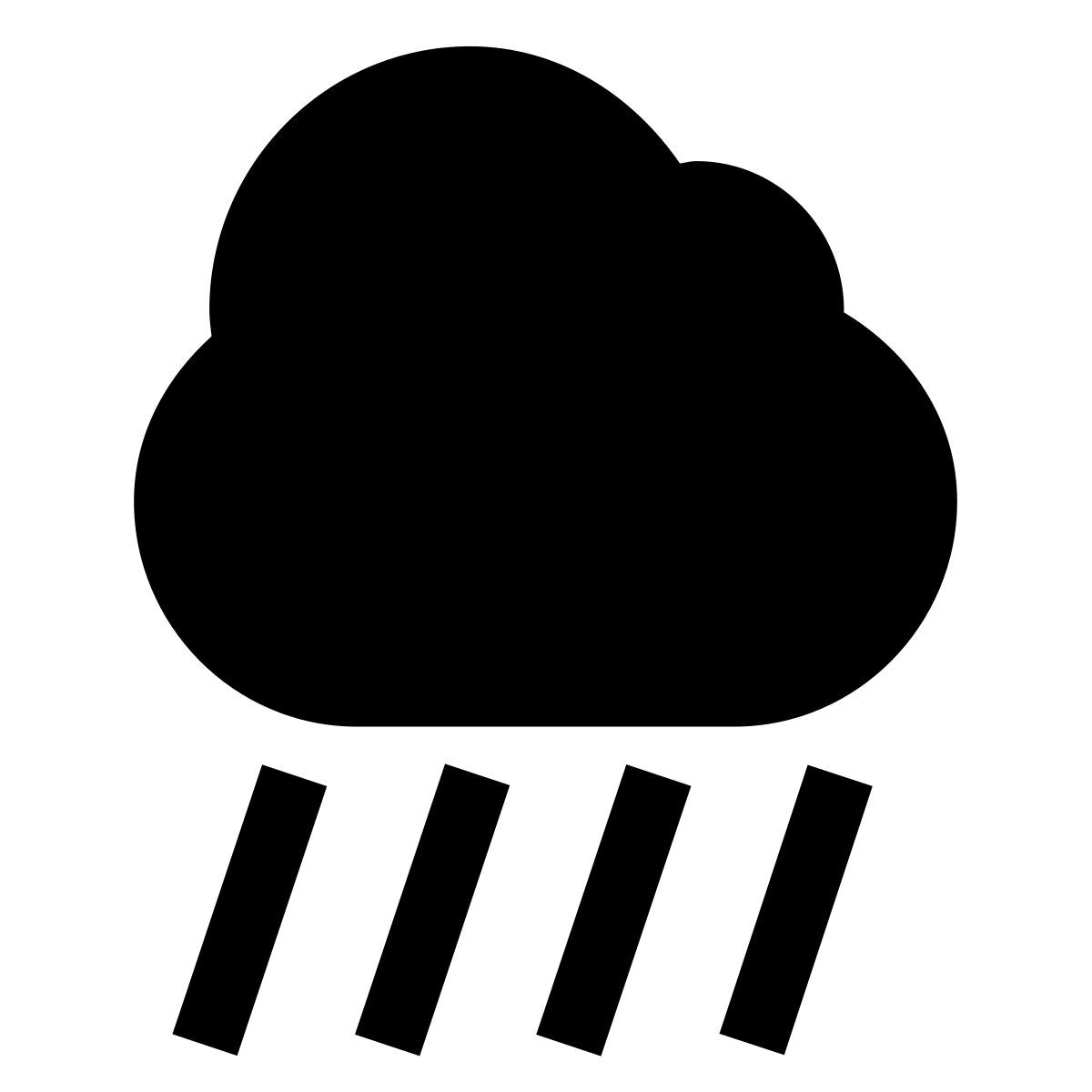 forma light filled sharp style lluvia torrencial icon