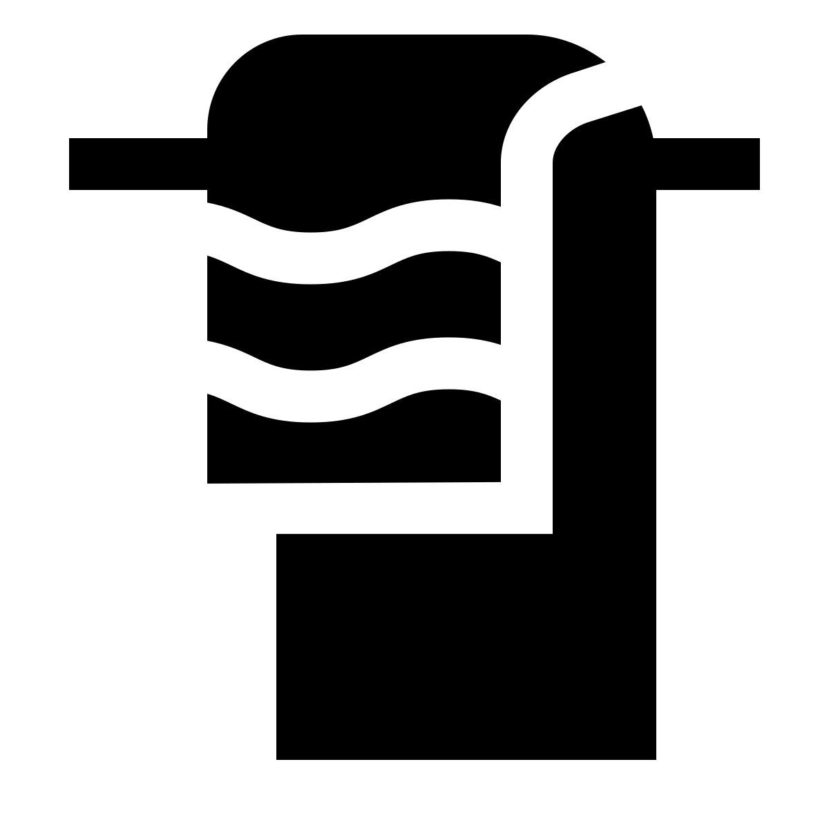 forma light filled sharp style serviette icon