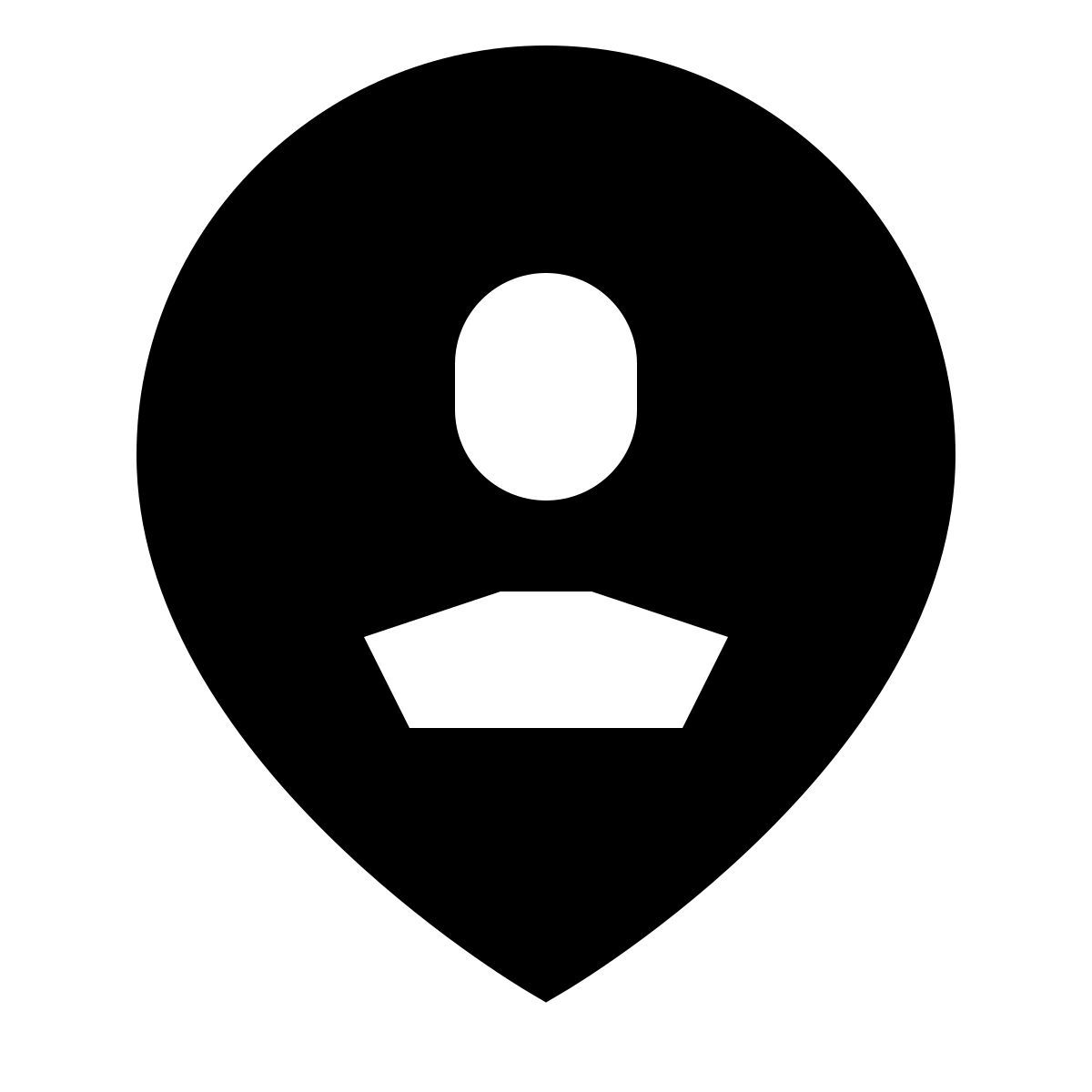 forma light filled sharp style ubicación del usuario icon