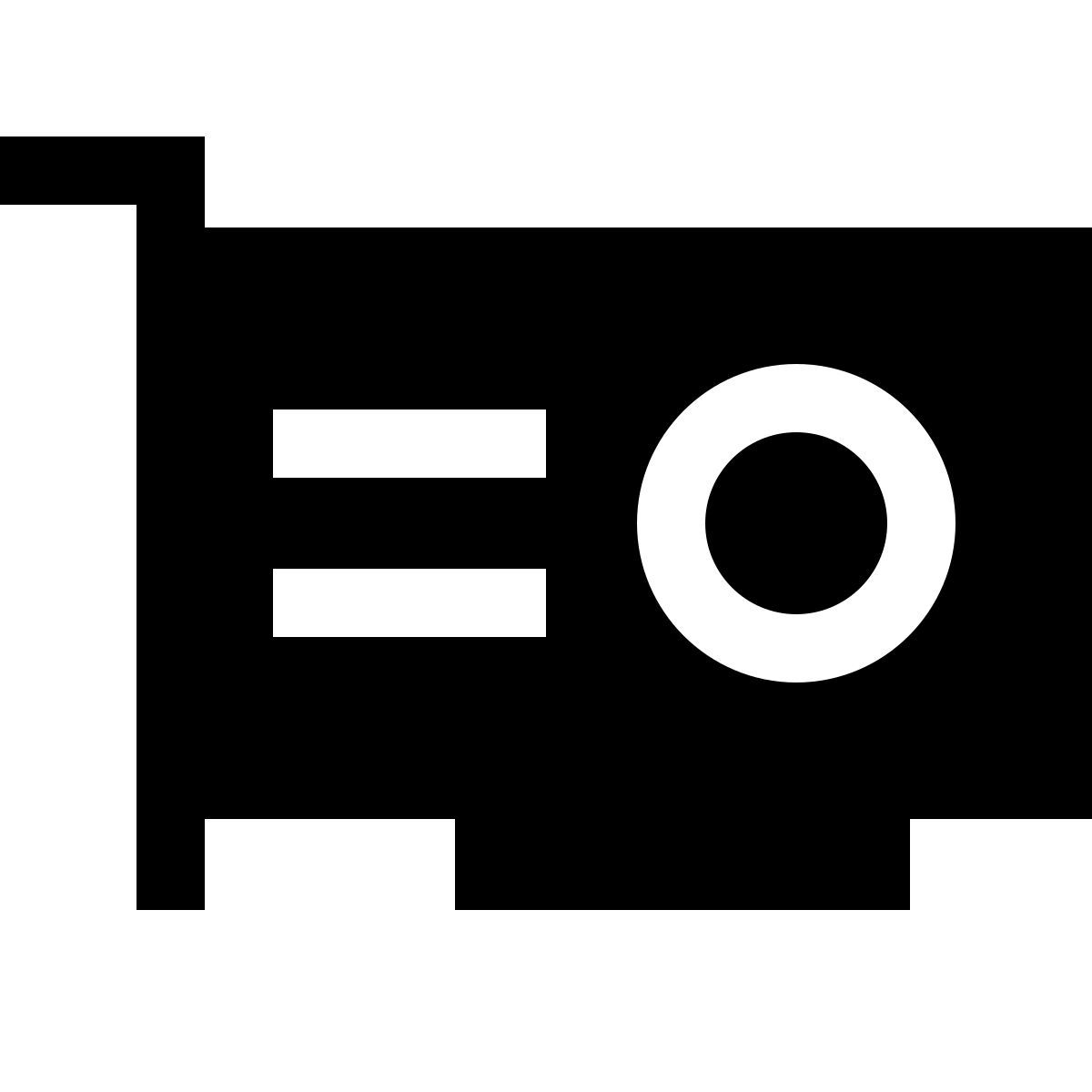 forma light filled sharp style video card icon