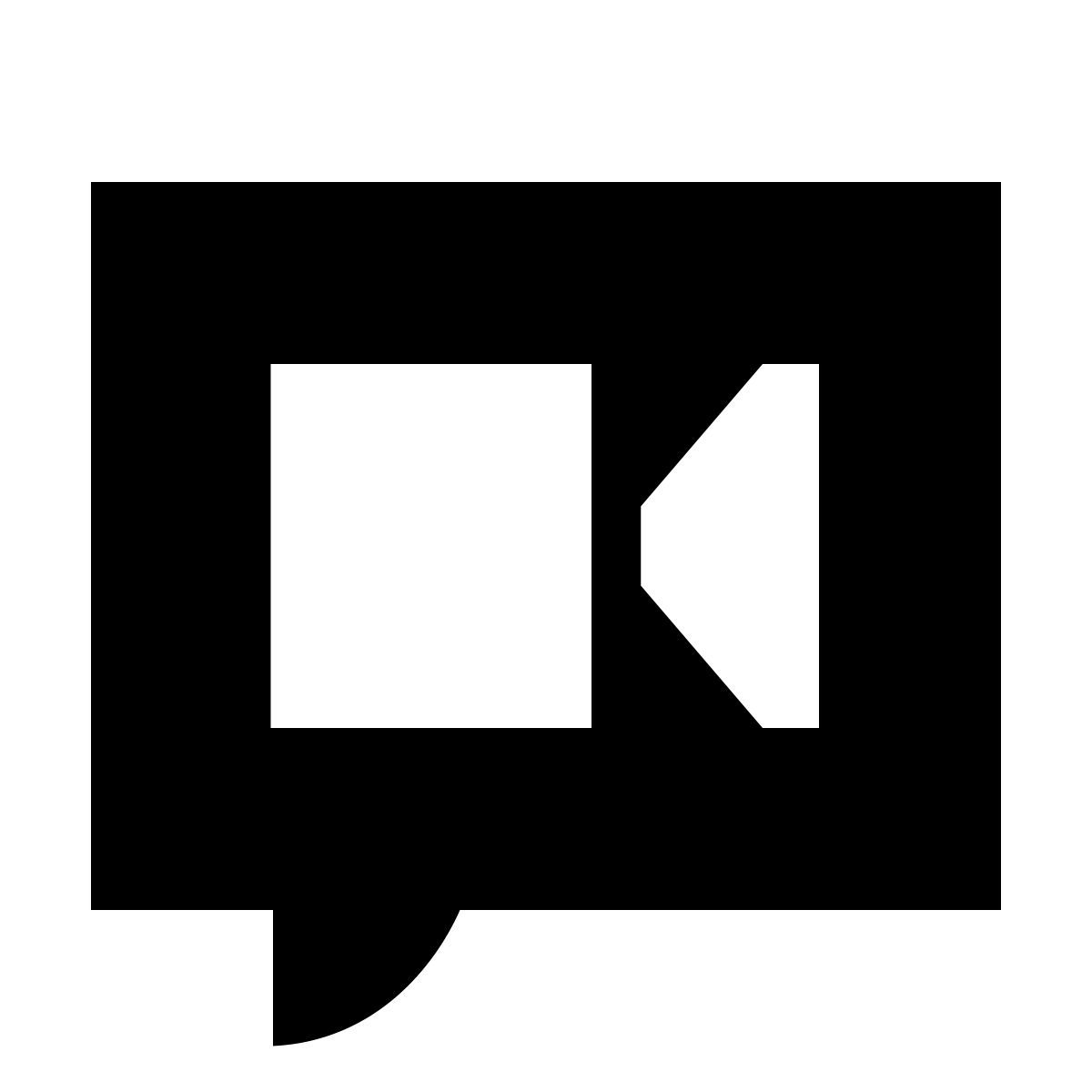 forma light filled sharp style mensaje de vídeo icon