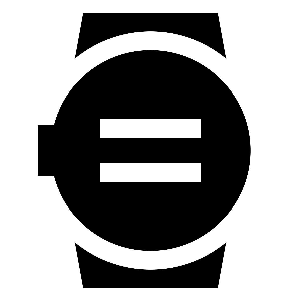 forma light filled sharp style wristwatch icon