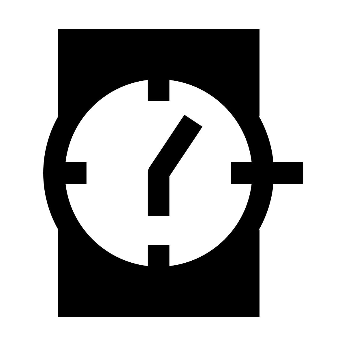 forma light filled sharp style watches front view icon