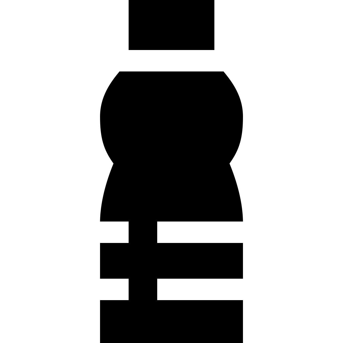 forma light filled sharp style 水瓶 icon