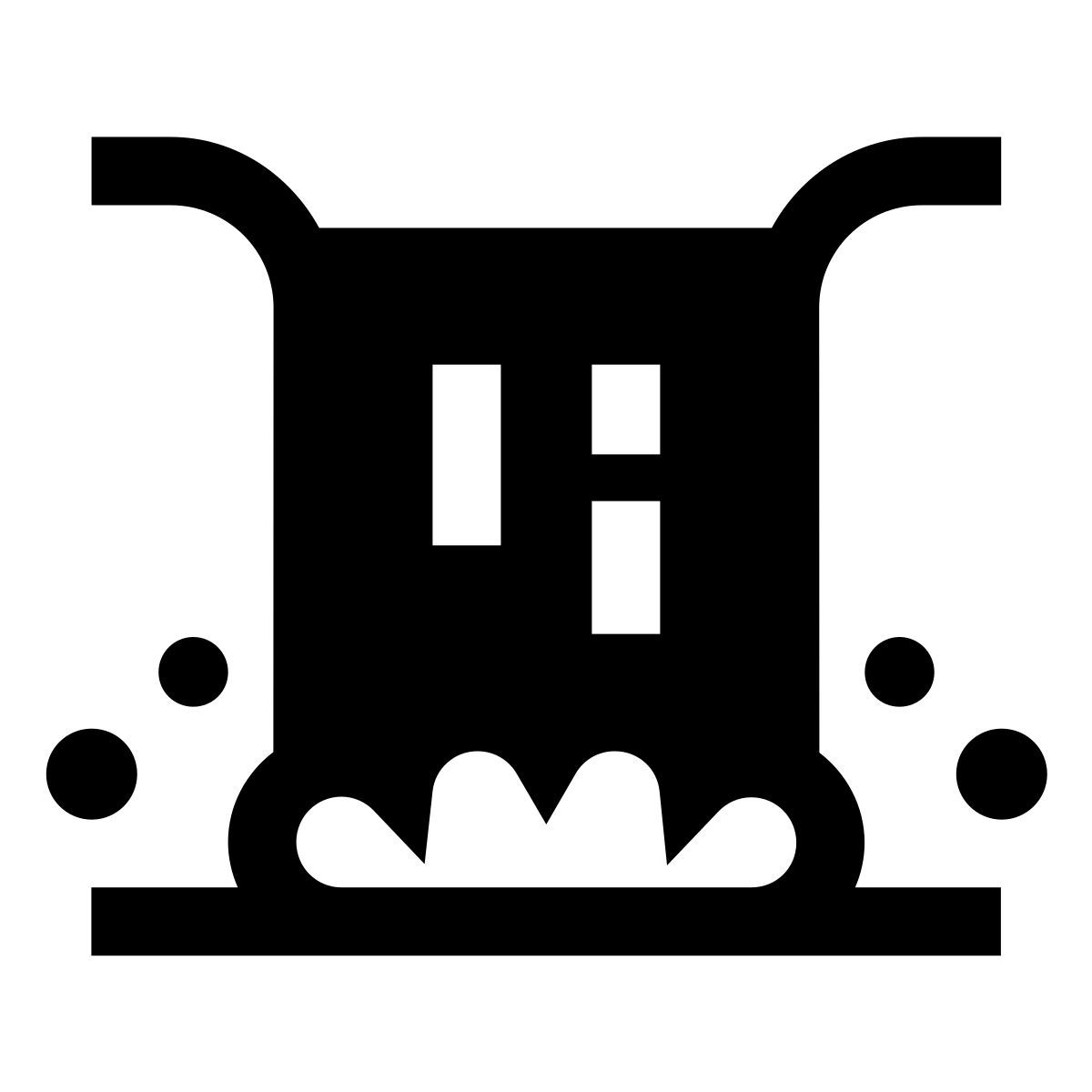 forma light filled sharp style waterfall icon