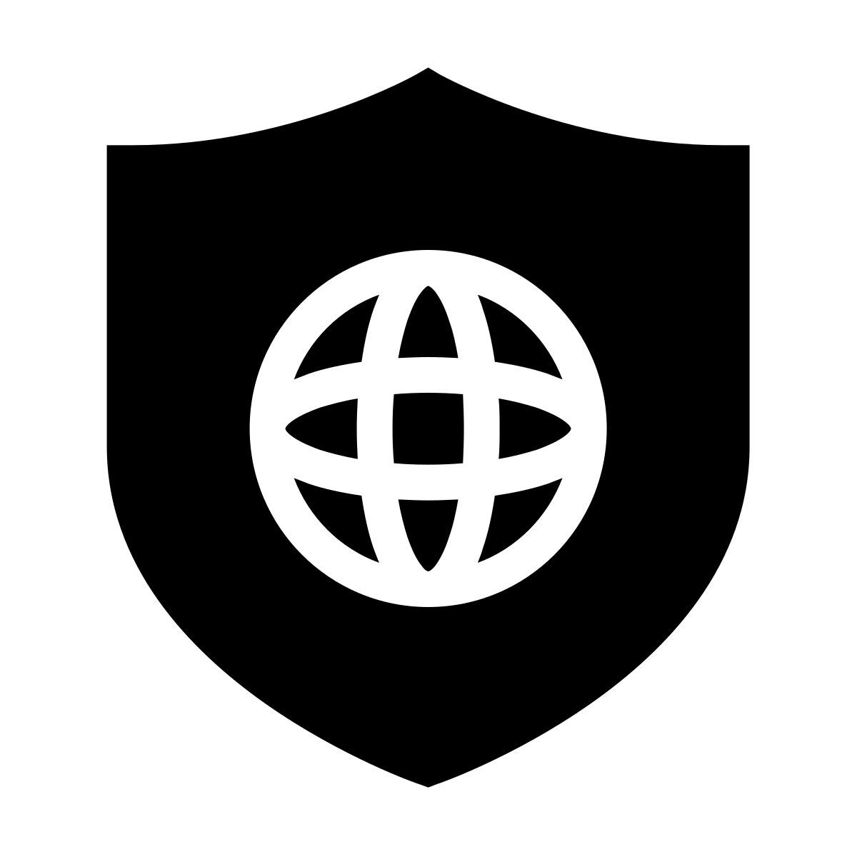 forma light filled sharp style escudo web icon