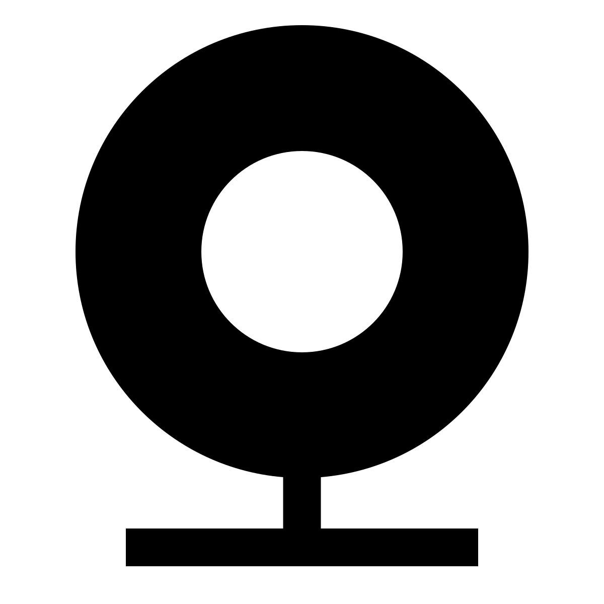 forma light filled sharp style cámara web icon