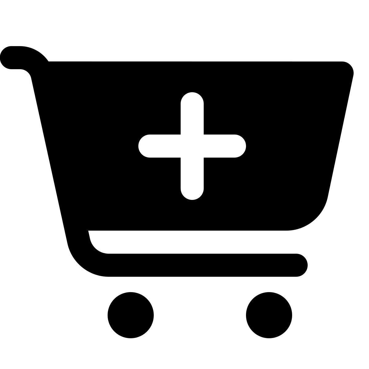forma light filled style add shopping cart icon