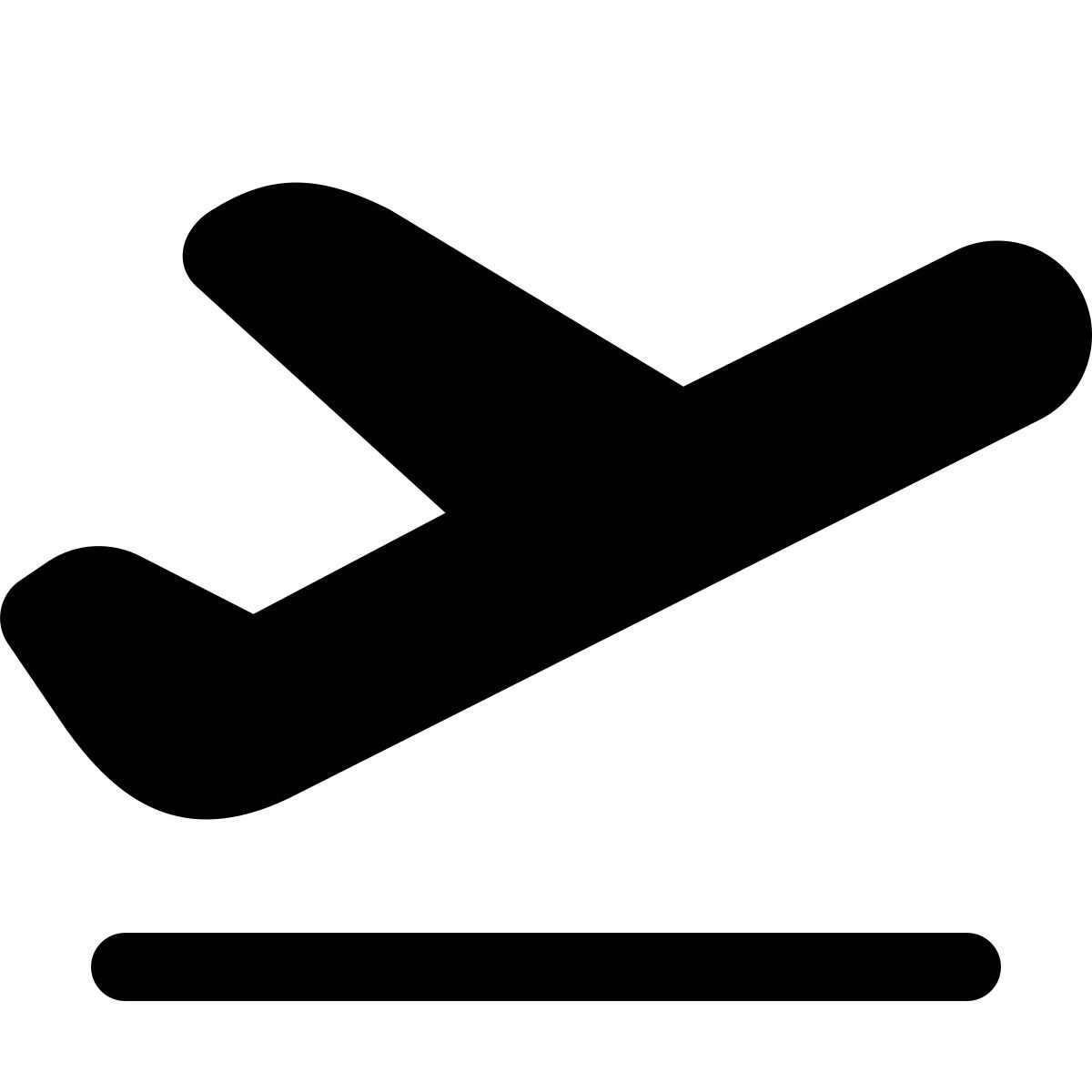 forma light filled style decollo aereo icon