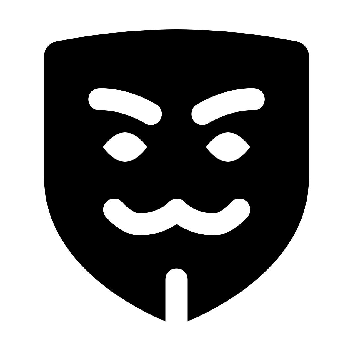 forma light filled style anonymous mask icon