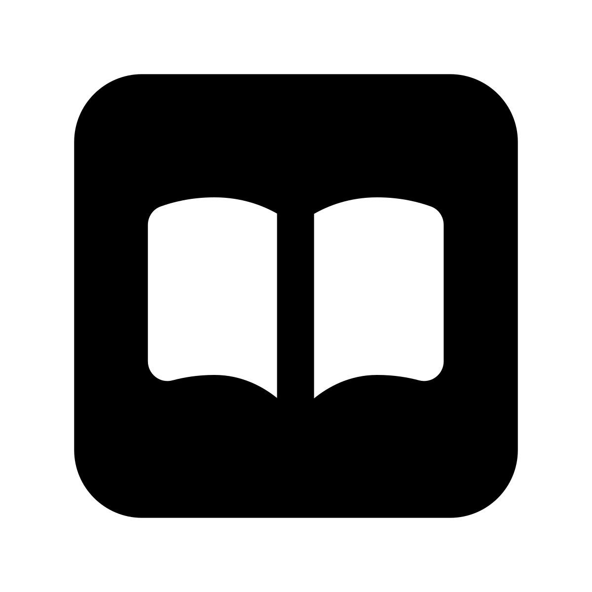 forma light filled style libri di mele icon