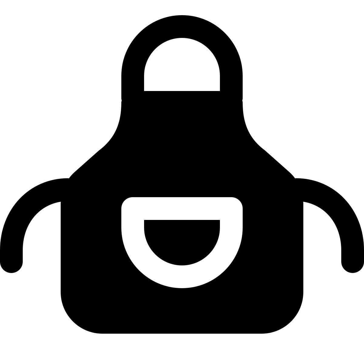 forma light filled style grembiule icon