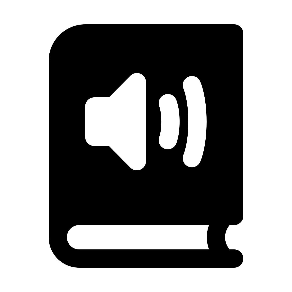 forma light filled style audio libro icon