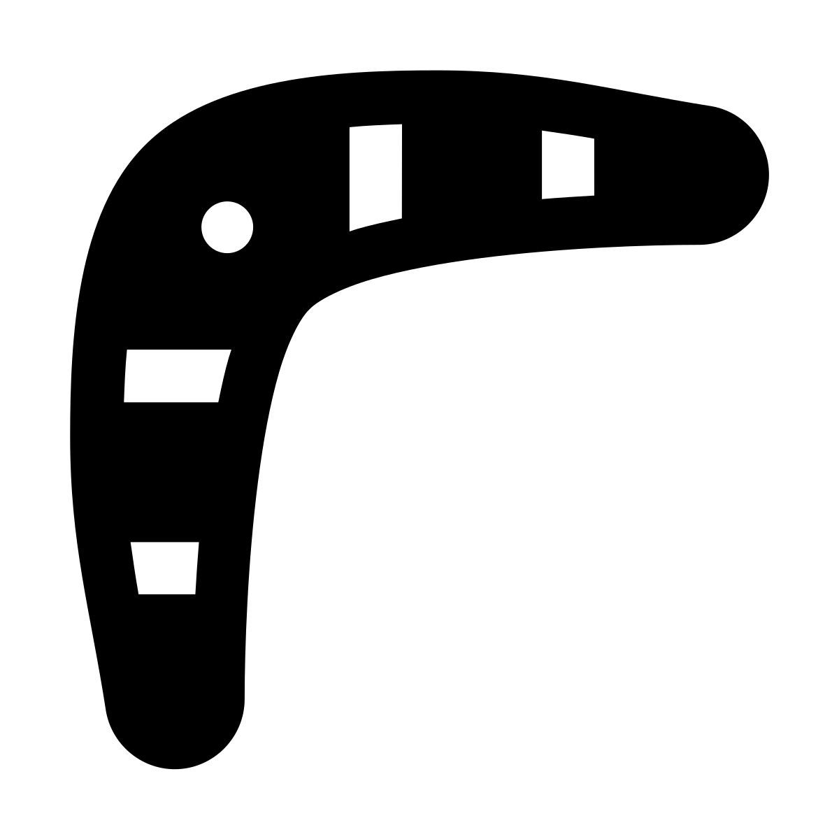 forma light filled style boomerang icon
