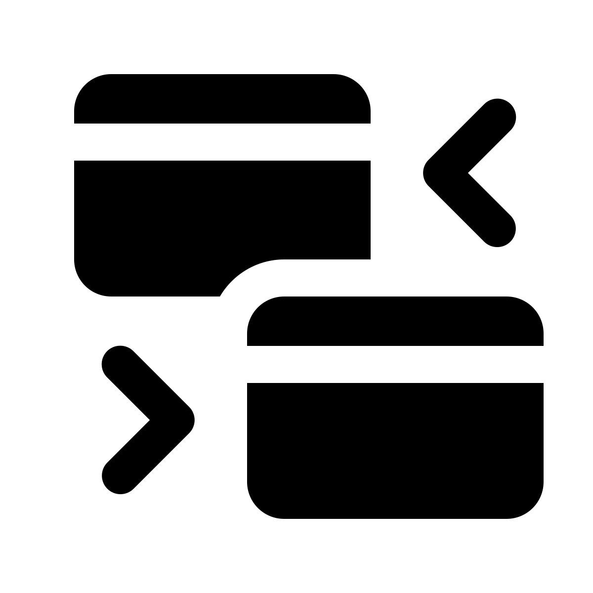 forma light filled style card exchange icon