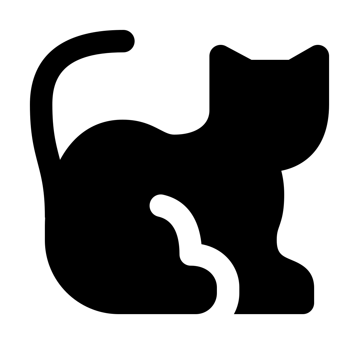 forma light filled style cat icon
