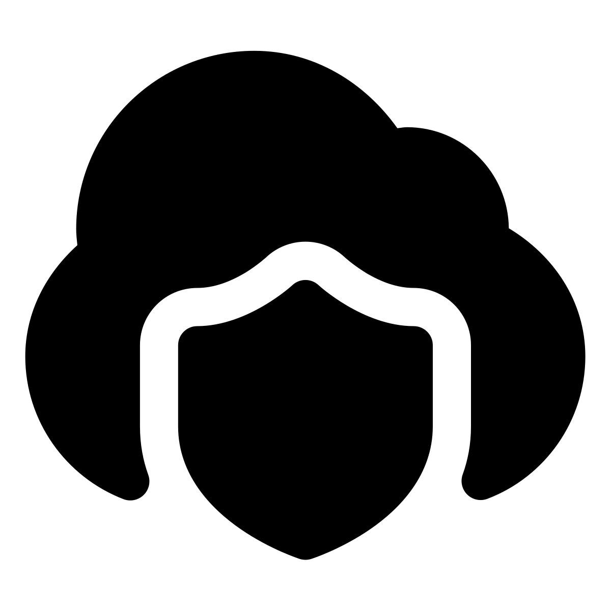 forma light filled style cloud firewall icon