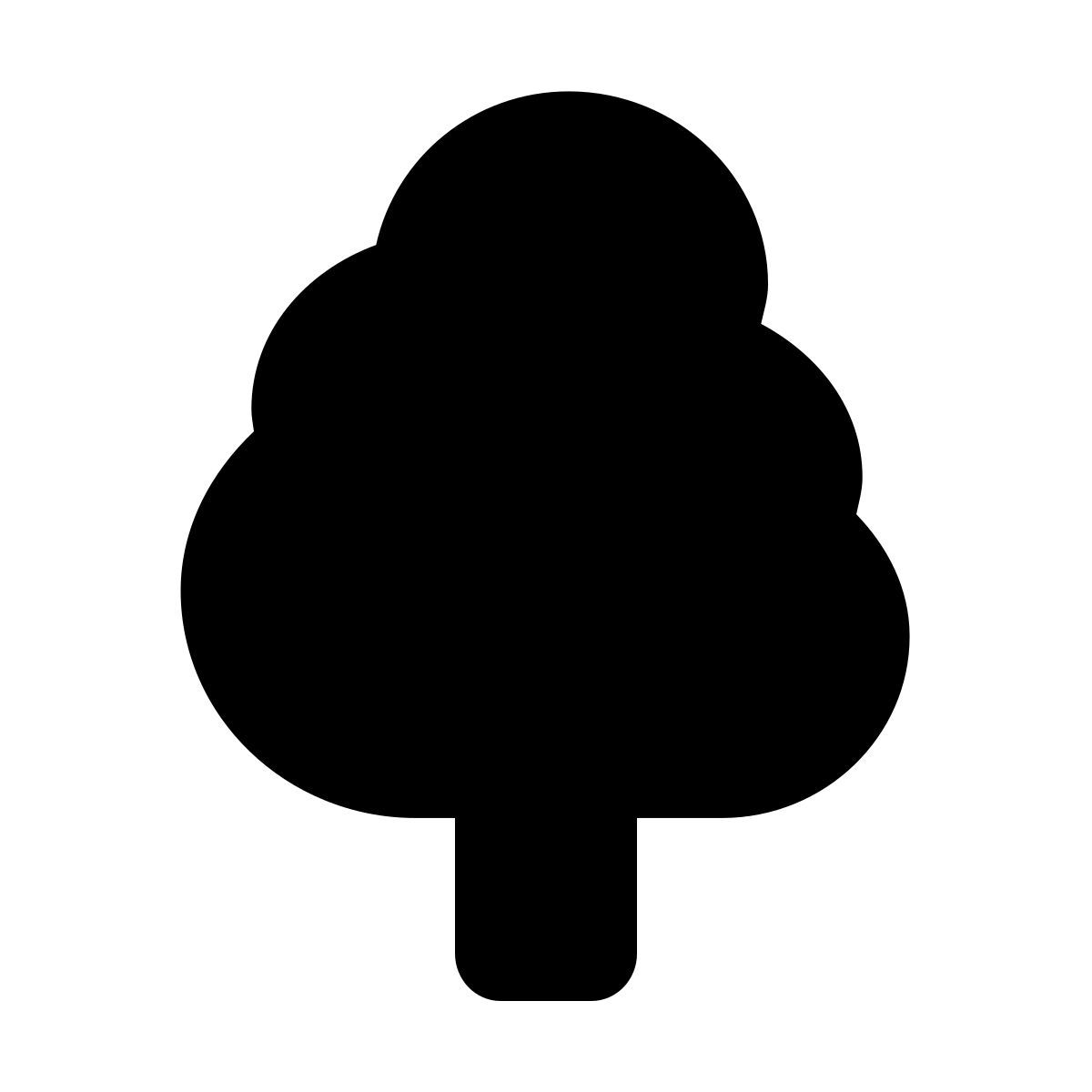 forma light filled style 낙 엽 나무 icon