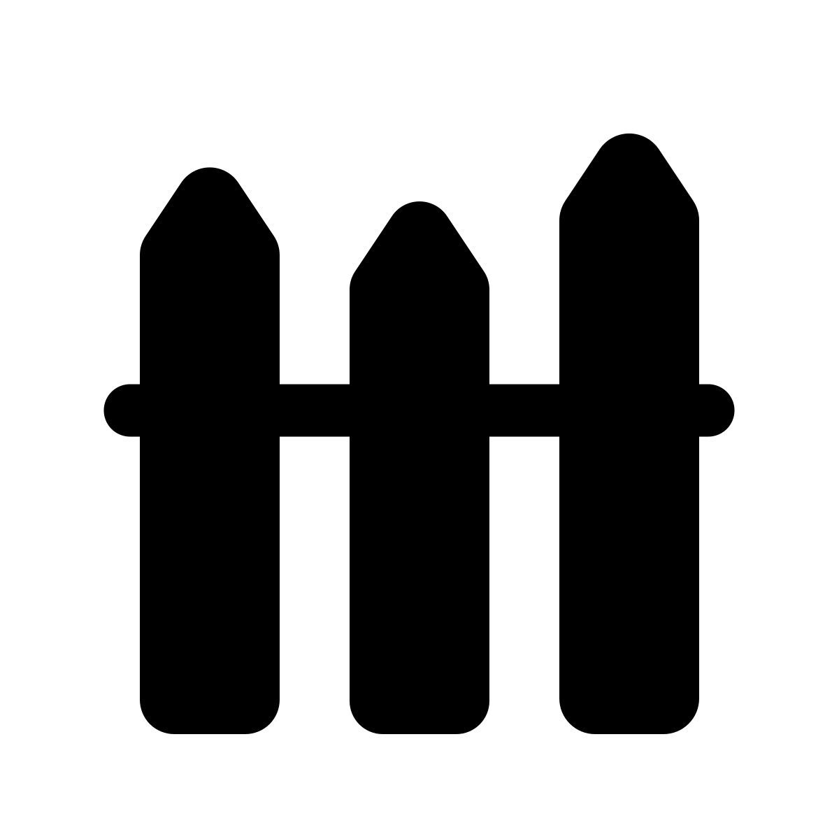 forma light filled style fence icon